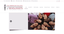 Desktop Screenshot of americancollegeofsexologists.org